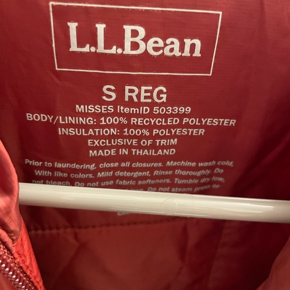 LL Bean light jacket in brick orange - Picture 4 of 8